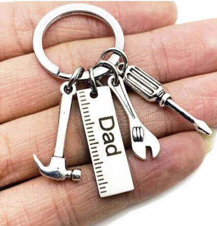 Dad Hammer Wrench Screwdriver Keyring