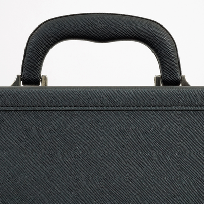 12 Slots Black Leather Watch Case