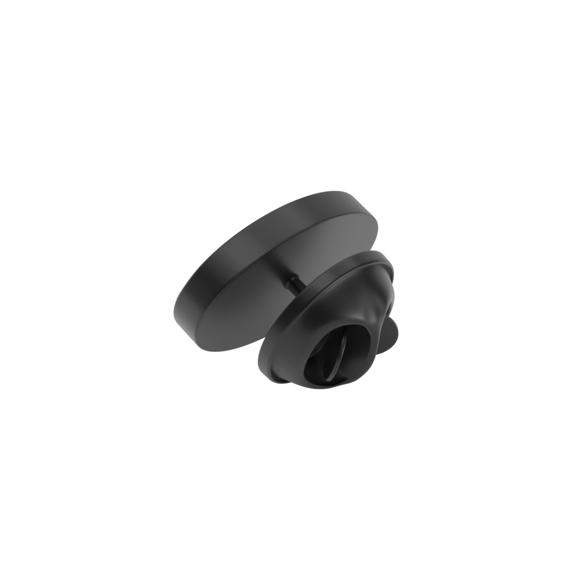 Oval Brushed Black Engravable Lapel Pin