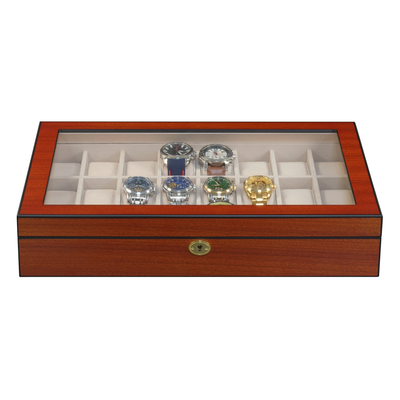 24 Slots Wooden Watch Box