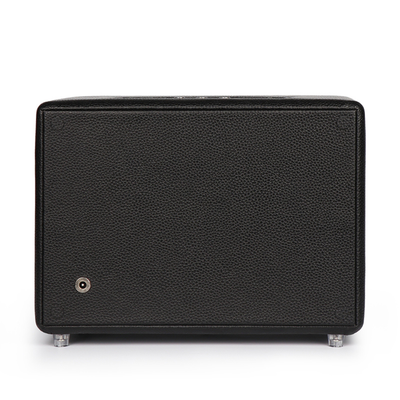 Evandale Watch Winder for 2 Watches in Black Leather
