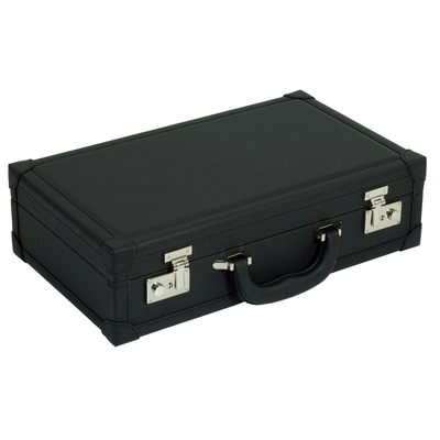 12 Slots Black Leather Watch Case