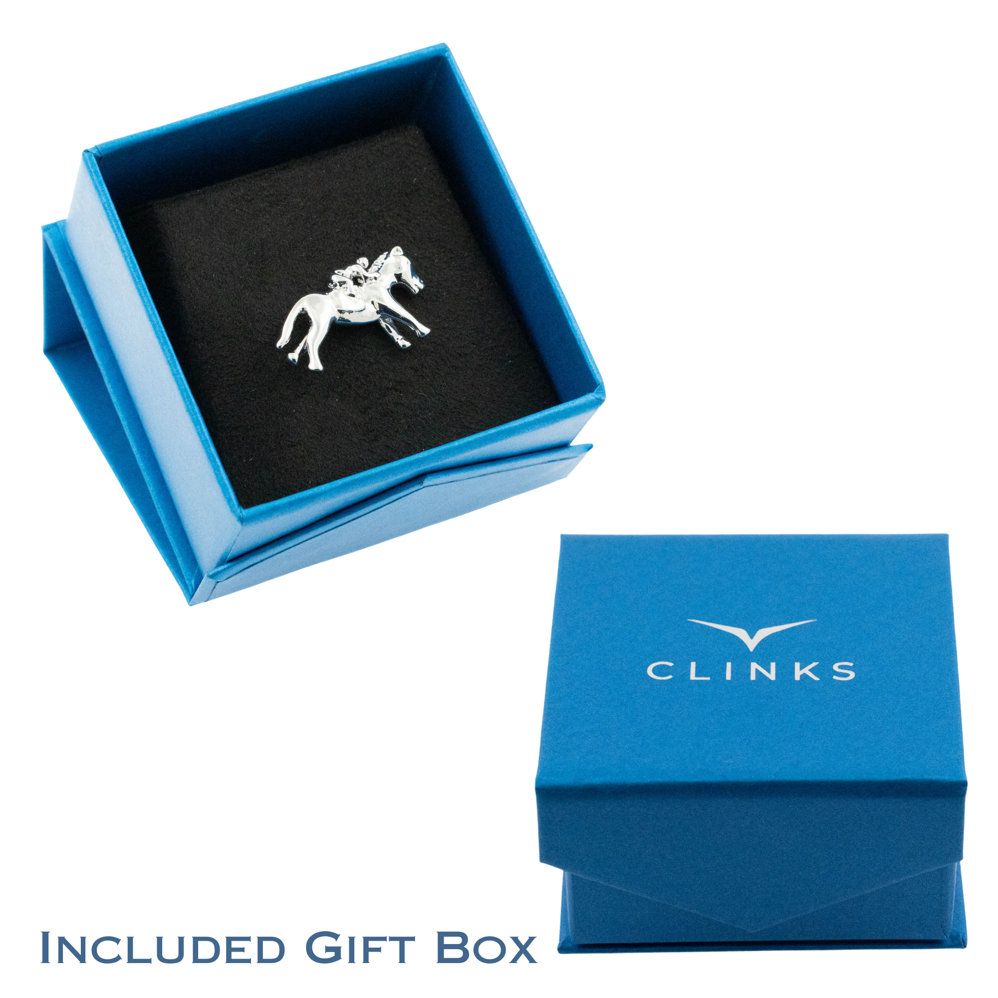 Rectangle Shiny Gold Engravable Lapel Pin