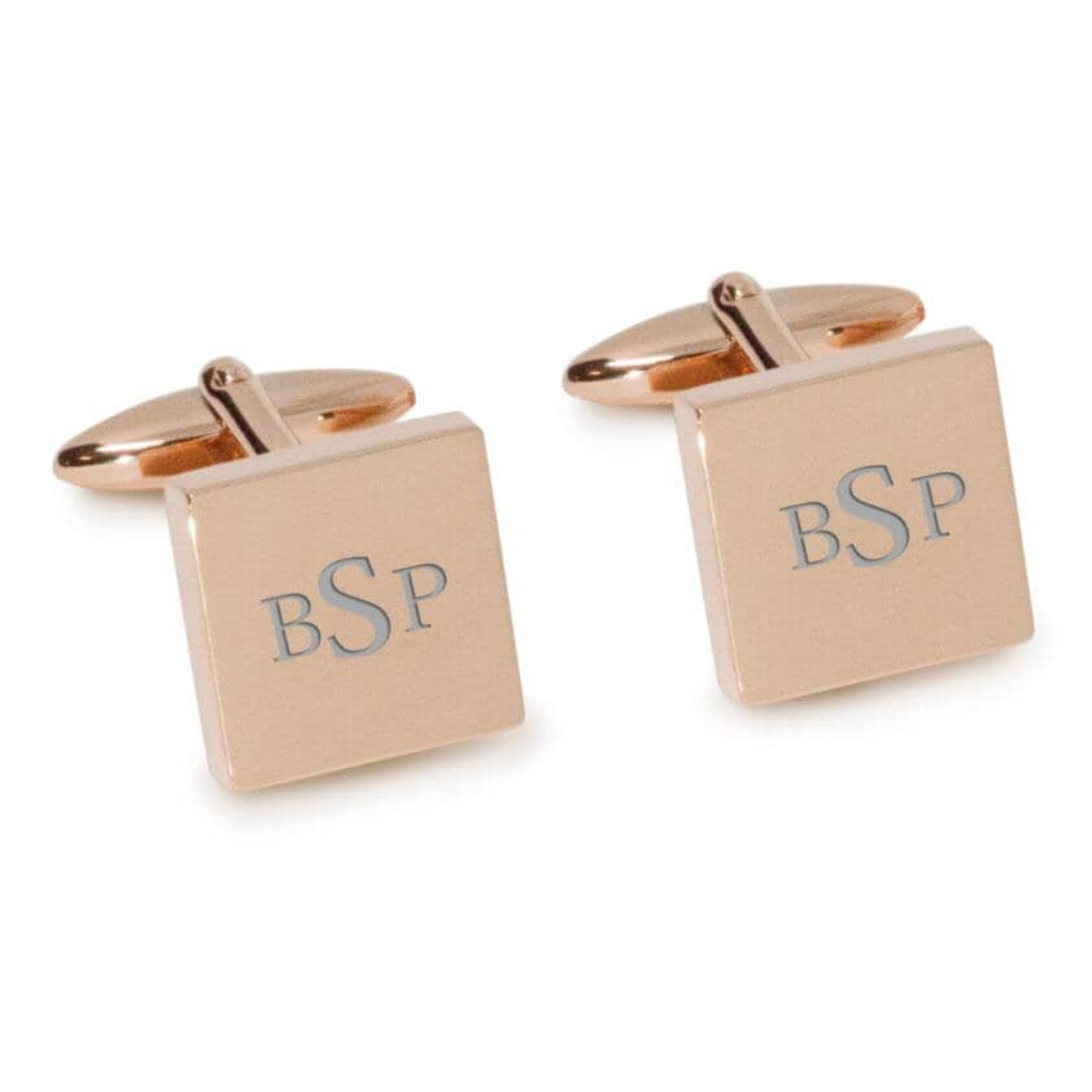 Engraved Monogram Initials Cufflinks