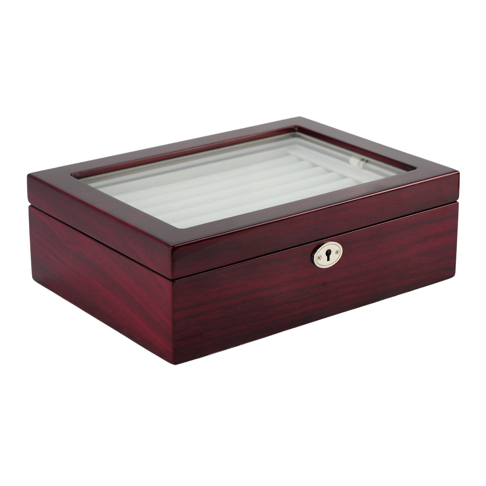 72 Pairs Cherry Wooden Cufflink Box