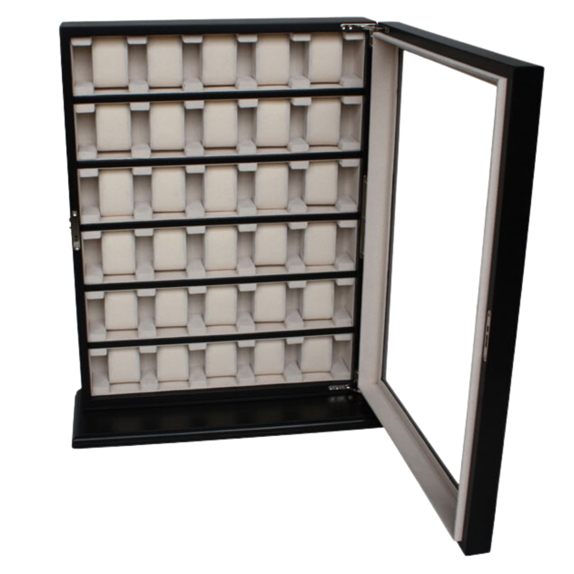 Black Wooden Watch Cabinet for 30 watches