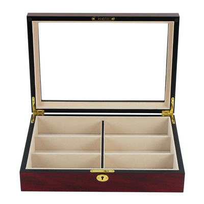 6 Pairs Cherry Wooden Sunglass Box