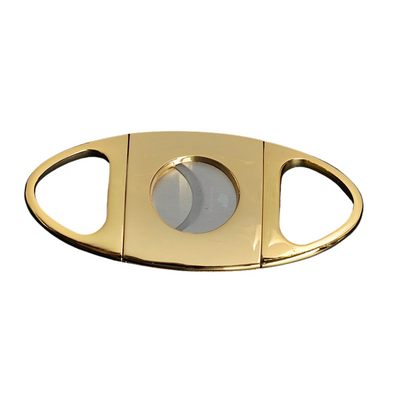 Gold Two Finger 64 Ring Gauge Cigar Cutter Boxed