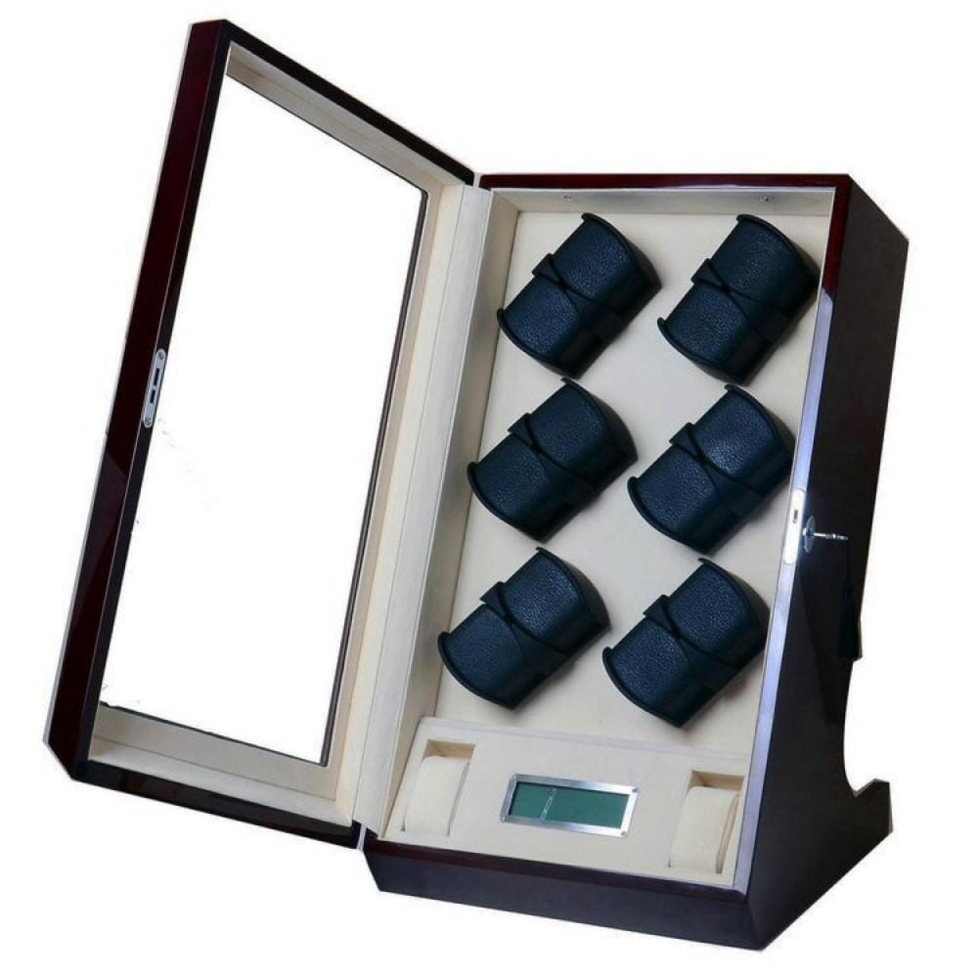 Kosciuszko Watch Winder Box for 12 + 2 Watches in Mahogany