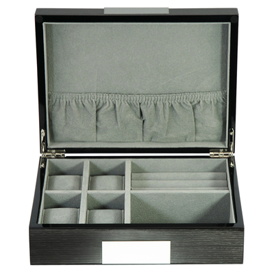 Wenge Wooden Cufflink Watch Box