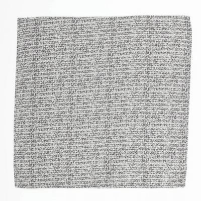 Silver Textured Pocket Square