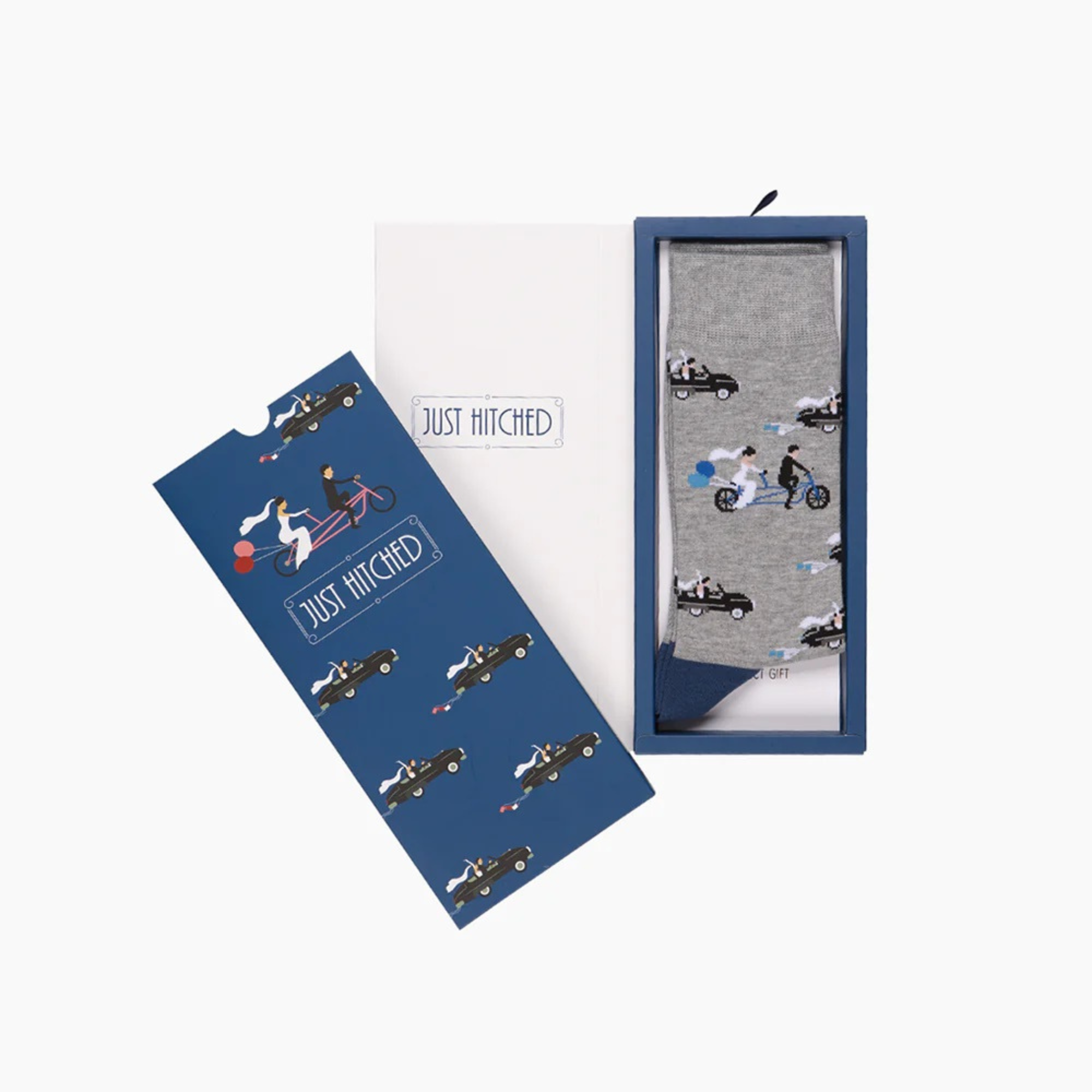 Mens Just Hitched Sock with Card