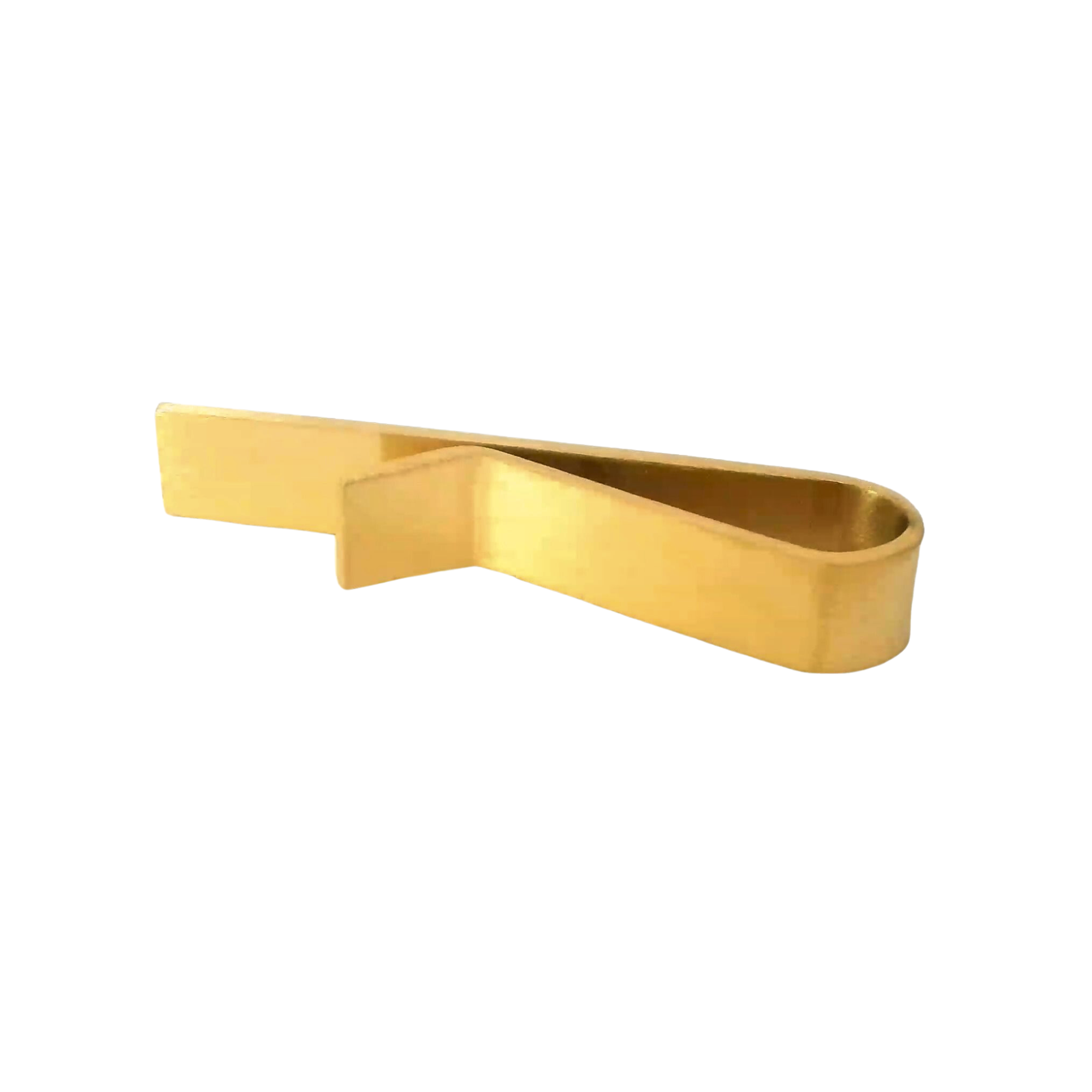 Small Gold Brushed Tie Bar 40mm