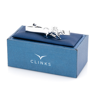 Horse and Jockey Tie Clip