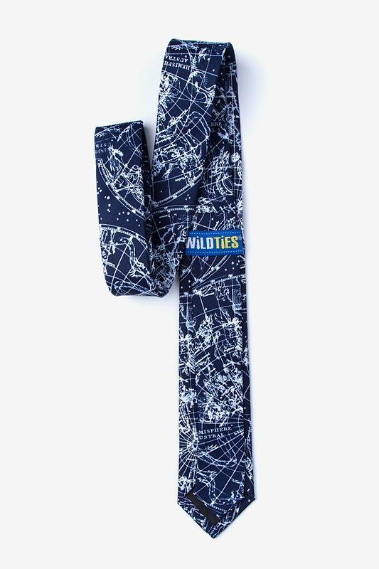 Vintage Star Chart Skinny Tie