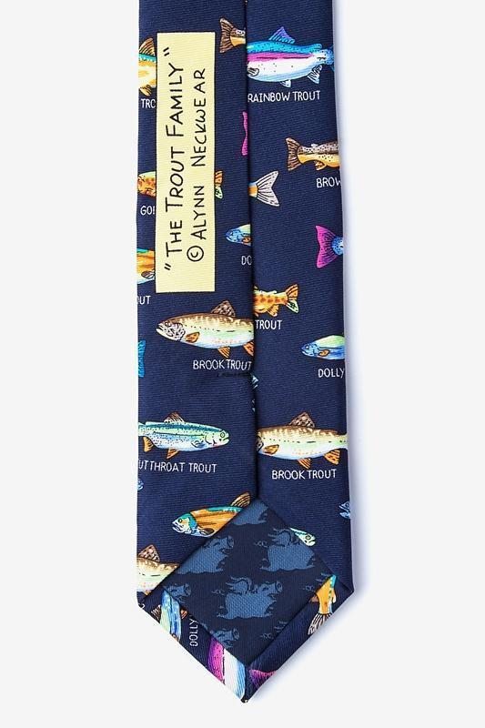 Trout Family Skinny Tie