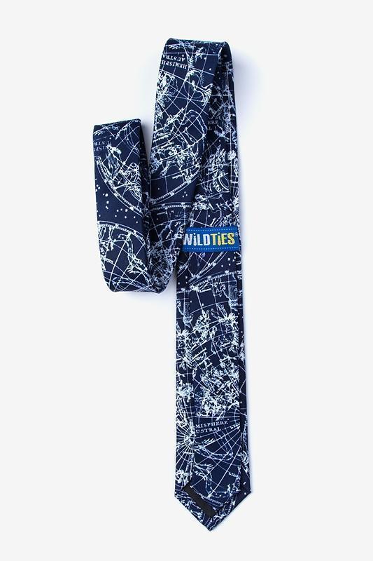 Vintage Star Chart Skinny Tie
