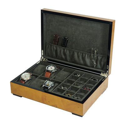 Worl Map , Burl Wooden Watch Box + Jewellery, 6 Watch Box, Cufflink Watch Box + Jewellery, Cuffed Watch Box, Clinks Australia Watch Box + Jewellery, Burl Watch Boxes on Cuffed, Australia Watch Box, Watch + Jewellery Storage Box, Cufflink Watch Display Box, Burl Watch Box, Wooden Watch Box, Burl, Watch Boxes + jewellery, CB5060, Clinks Australia