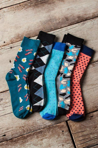 Bacon & Eggs Sock , Socks , Mens Socks , Sock Genius , Socks for Men, SK1031, Clinks Australia