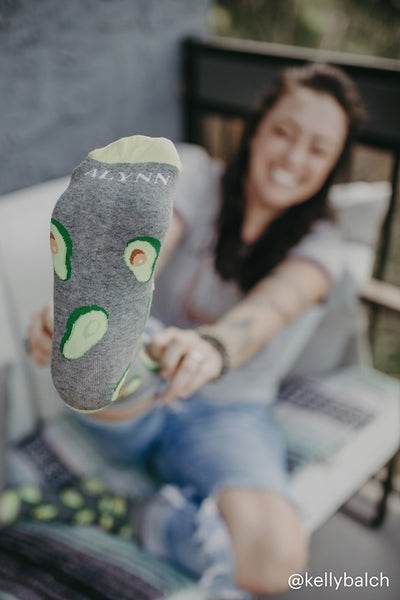 Avocado Green Mens Sock, Green, Socks, Men's Socks, Socks for Men, SK1054, Clinks Australia