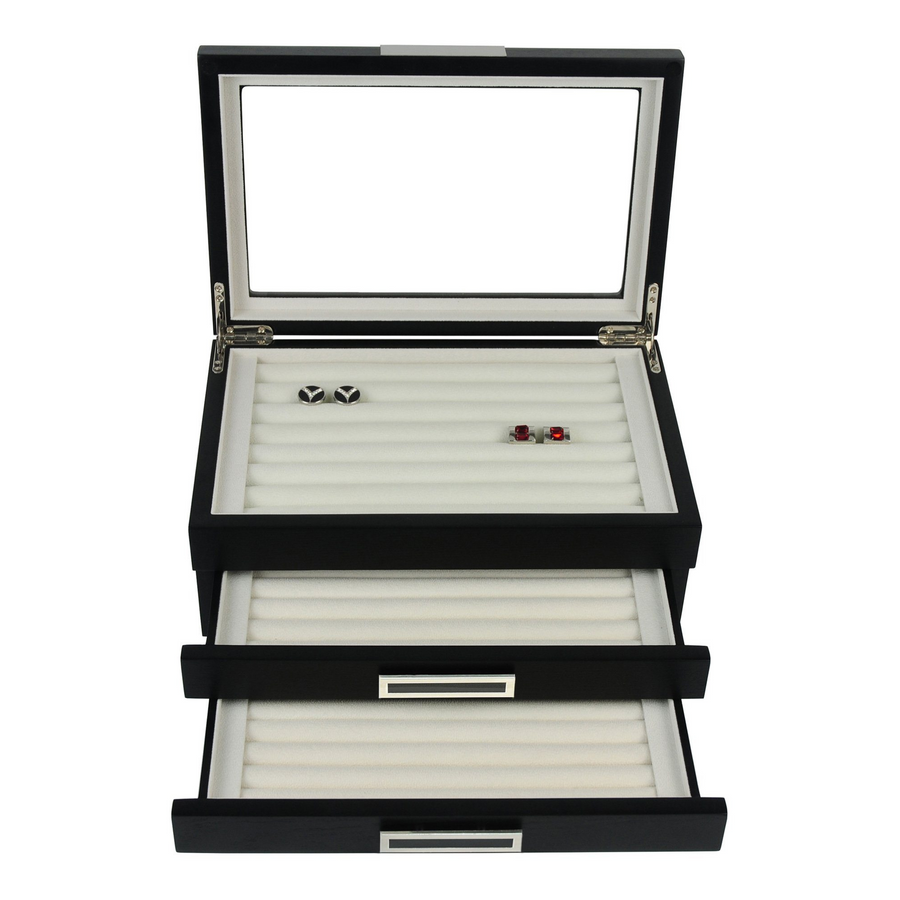 108 Pairs Wood Cufflink Box