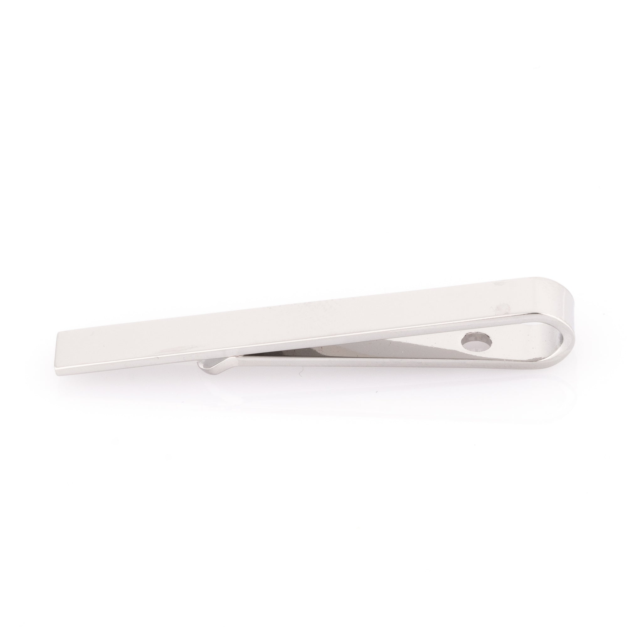 Small Shiny Silver Tie Bar 44m