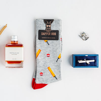 Cricket Cocktail Gift Set, Cricket Gift Set, Gift Set, Socks, Cufflinks, Tie Bars, Location: SK2024+CL4026+TC5000, GS2006, Clinks Australia