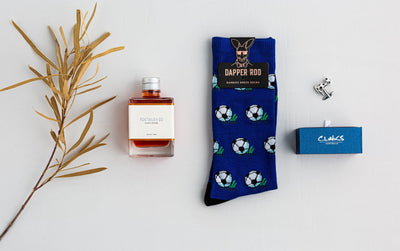 Soccer Cocktail Gift Set, Soccer Gift Set, Socks Gift Sets, Socks, Cufflinks, Location: SK2032+CL4282, GS3001, Clinks Australia