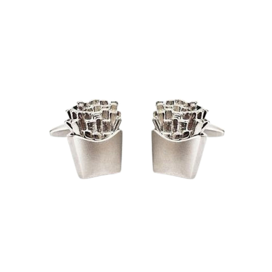 Chrome Fries or Chips Cufflinks