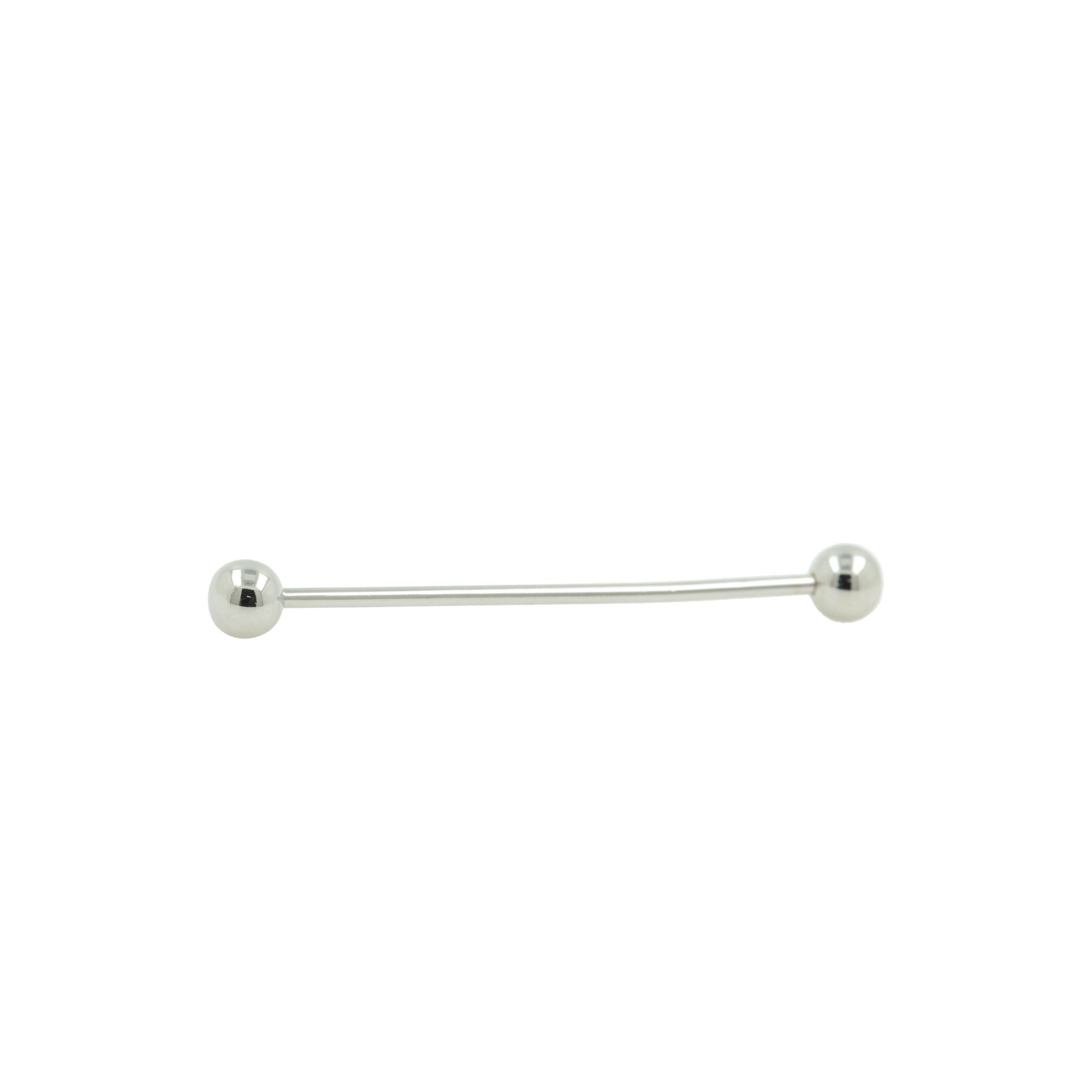 Silver Ball Collar Bar