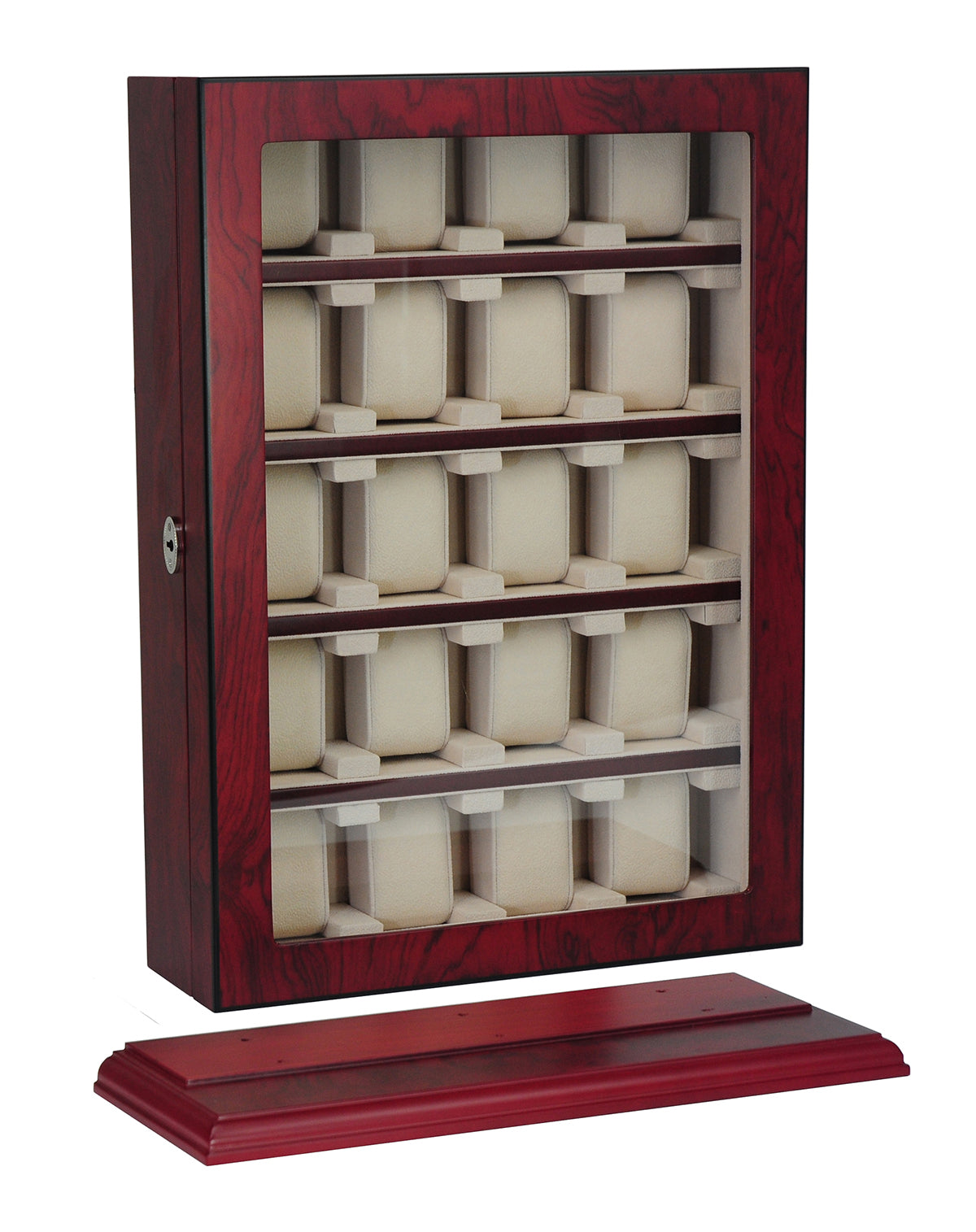 Bubinga Wooden Watch Cabinet, 20 Watch Box, Cuffed Watch Box, Clinks Australia Watch Box, Bubinga Watch Box on Cuffed, Australia Watch Cabinet, Watch Cabinet Storage Box, Watch Storage Box, Watch Cabinet Display, 20 Slots Watch Box, Watch Boxes for 20, Bubinga Wood Watch Cabinet, Wooden Watch Cabinet, Bubinga, Watch Cabinet, CB5048, Clinks Australia