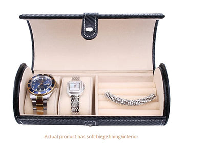 Black Leather Cufflink Watch Case, Cuffed Leather Cufflink Watch Case, Clink Australia Cufflink Watch Case, Black Leather Cufflink Watch Case on Cuffed, Australia Cufflink Watch Box Case, Cufflink Watch Storage Case, Cufflink Watch Display Case, Leather Cufflink Watch Case, Black, Watch Case, Cufflinks Boxes, Watch Boxes, Storage Boxes, CB5014, Clinks Australia