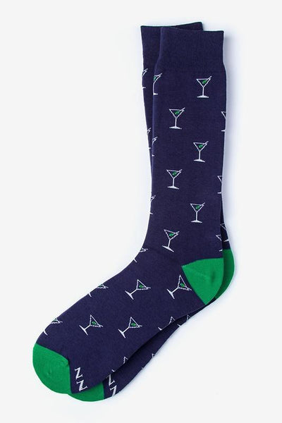 Straight Up & Dirty Sock, Socks, Alynn Socks, Navy Blue, Carded Cotton, Nylon, Spandex, SK1022, Men's Socks, Socks for Men, Clinks Australia