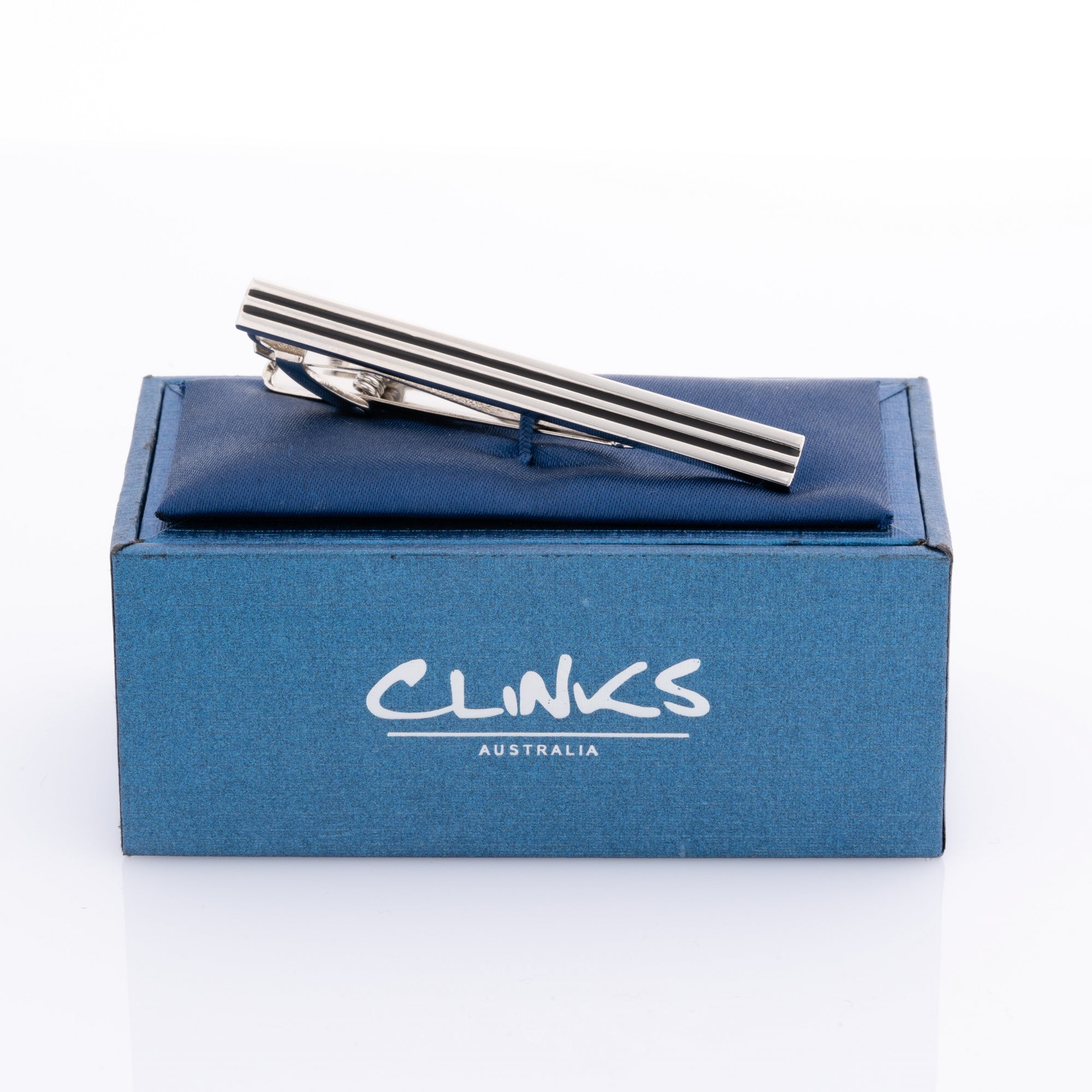 Double Black Lines Tie Clip