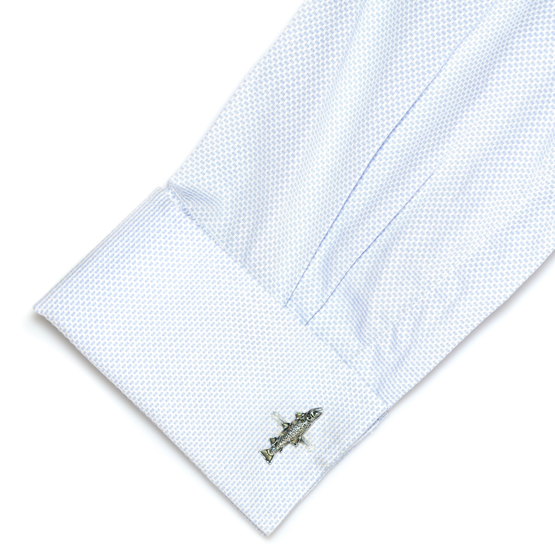Sparkle Scaled Rainbow Trout Fish Cufflinks