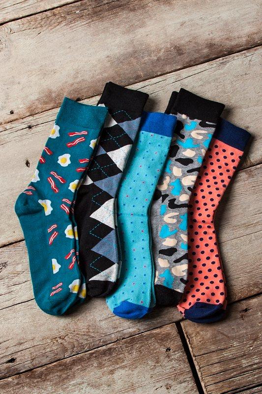 Bacon & Eggs Sock , Socks , Mens Socks , Sock Genius , Socks for Men, SK1031, Clinks Australia
