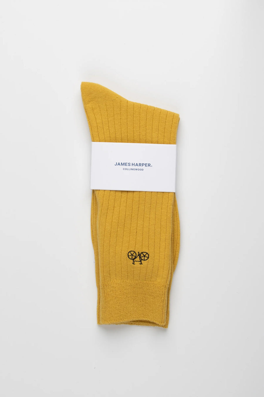 Yellow Ribbed Socks