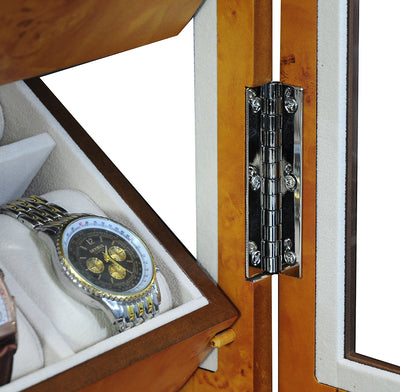 Burl Wooden Watch Cabinet, 18 Watch Box, Cuffed Watch Box, Clinks Australia Watch Box, Burl Watch Box on Cuffed, Australia Watch Cabinet, Watch Cabinet Storage Box, Watch Storage Box, Watch Cabinet Display, 18 Slots Watch Box, Watch Boxes for 18, Burl Wood Watch Cabinet, Wooden Watch Cabinet, Burl, Watch Cabinet, CB5051, Clinks Australia